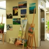 Die Kunstwerke des Leistungsfachs "Bildende Kunst" im Foyer des WHG